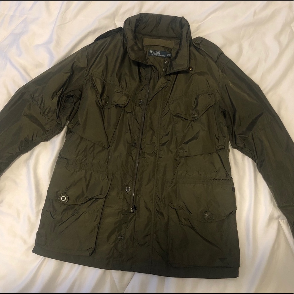 Polo Ralph Lauren Olive Nylon Combat Jacket
